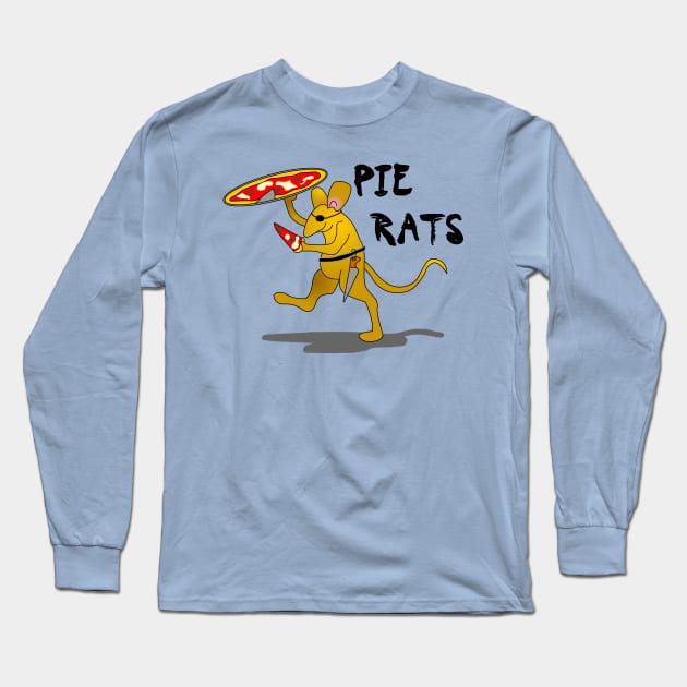 Pirate Pie Rats Long Sleeve T-Shirt by Barthol Graphics